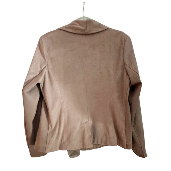 H by Halston Faux Suede Moto Jacket - Picture 3 of 4